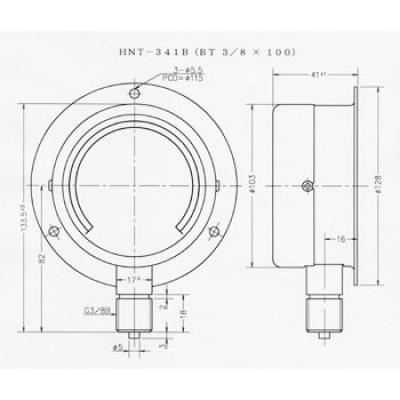 第一計(jì)器 DAIICHI KEIKI  KOT-211A-0.2MPA 小形壓力計(jì)