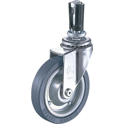 HAMMER CASTER 錘牌 4205 EUPR 100-鏈條插入沖壓輪胎車
