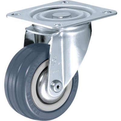 HAMMER CASTER 錘牌 鏈球腳輪 400S-RB75-鏈球400S型自由橡膠車B裝75mm