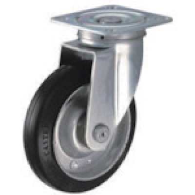 HAMMER CASTER 錘牌 腳輪40S-R150-SPEBAR-鏈球S型自由橡膠車150mm玫瑰包裝