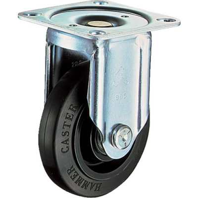 HAMMER CASTER 錘靜系列固定橡膠車B裝100mm