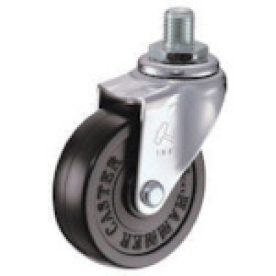 HAMMER CASTER 錘牌 鏈輪 A型螺絲式自由橡膠車65mm UNF1-2×Ｌ１４