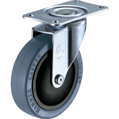 HAMMER CASTER 錘牌 靜系列E型自在橡膠車125mm
