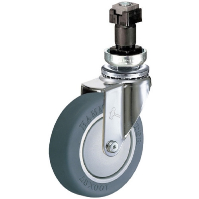 HAMMER CASTER 錘牌 腳輪401ENLB100-鏈條插入彈性體B車