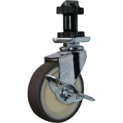 HAMMER CASTER 錘牌 腳輪44155 ENUR75-鏈條插入SP付聚氨酯車