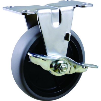 HAMMER CASTER 錘牌 腳輪415 ER-L100-ABAR01-鏈球E系列固定SP付PP輪轂-卷車100mm