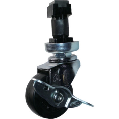 HAMMER CASTER 錘牌 腳輪 452ENR40-鏈輪管插入SP付橡膠車